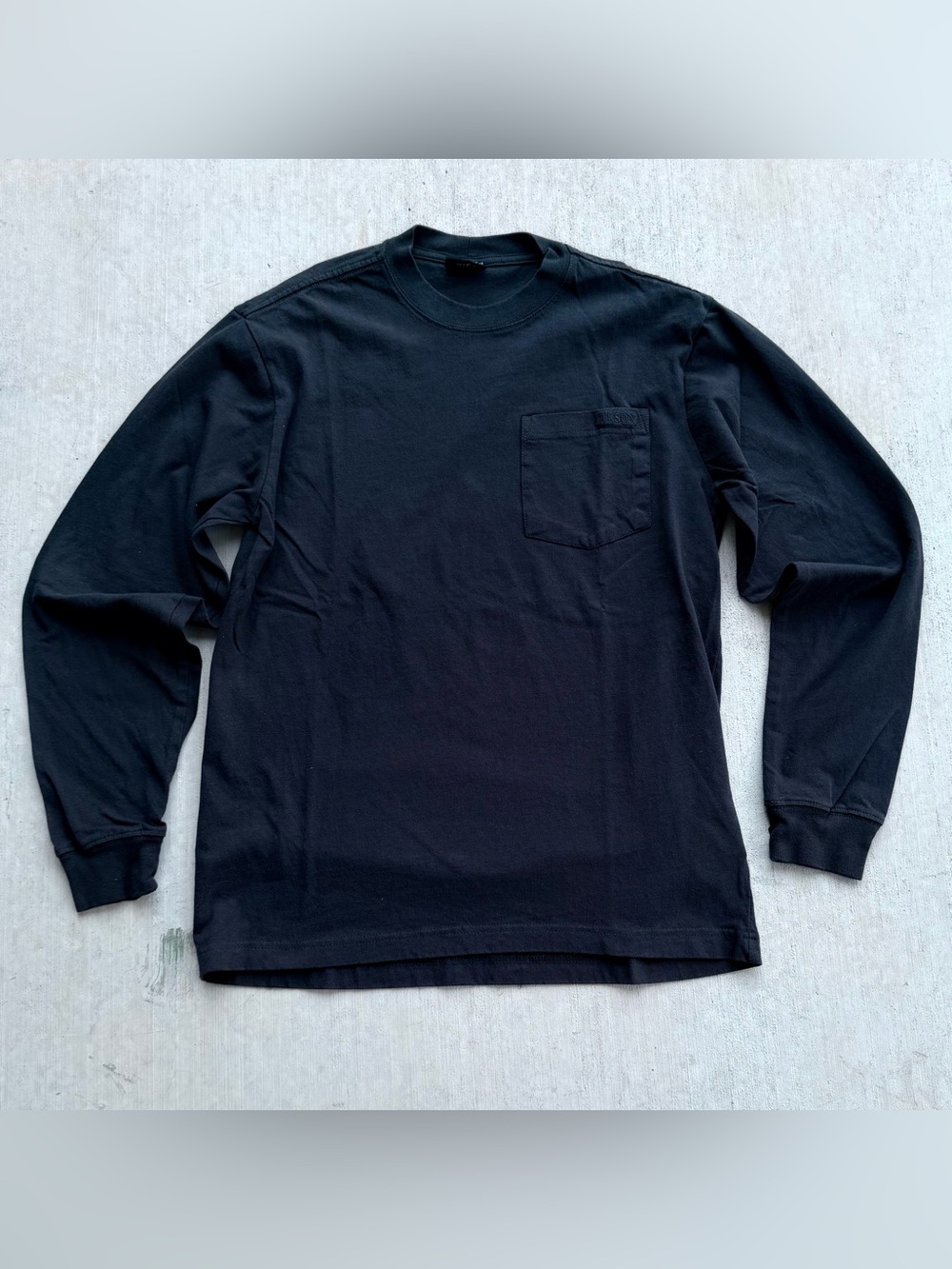Filson Outfitter Long Sleeve T Shirt Mock Neck Spell Out Logo Size Small